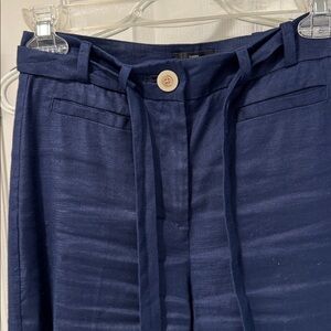 Navy Pants linen